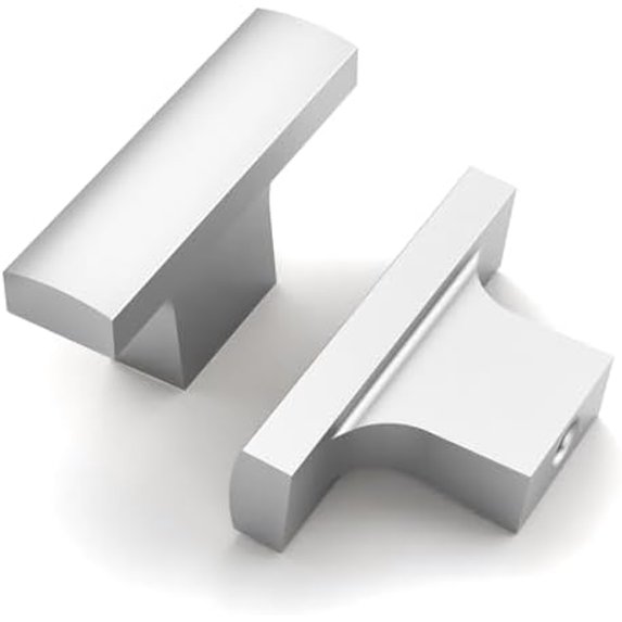 Through Zinc Cabinet Hardware Reference: 10 Pack Polished Chrome Kitchen Cabinet Knobs