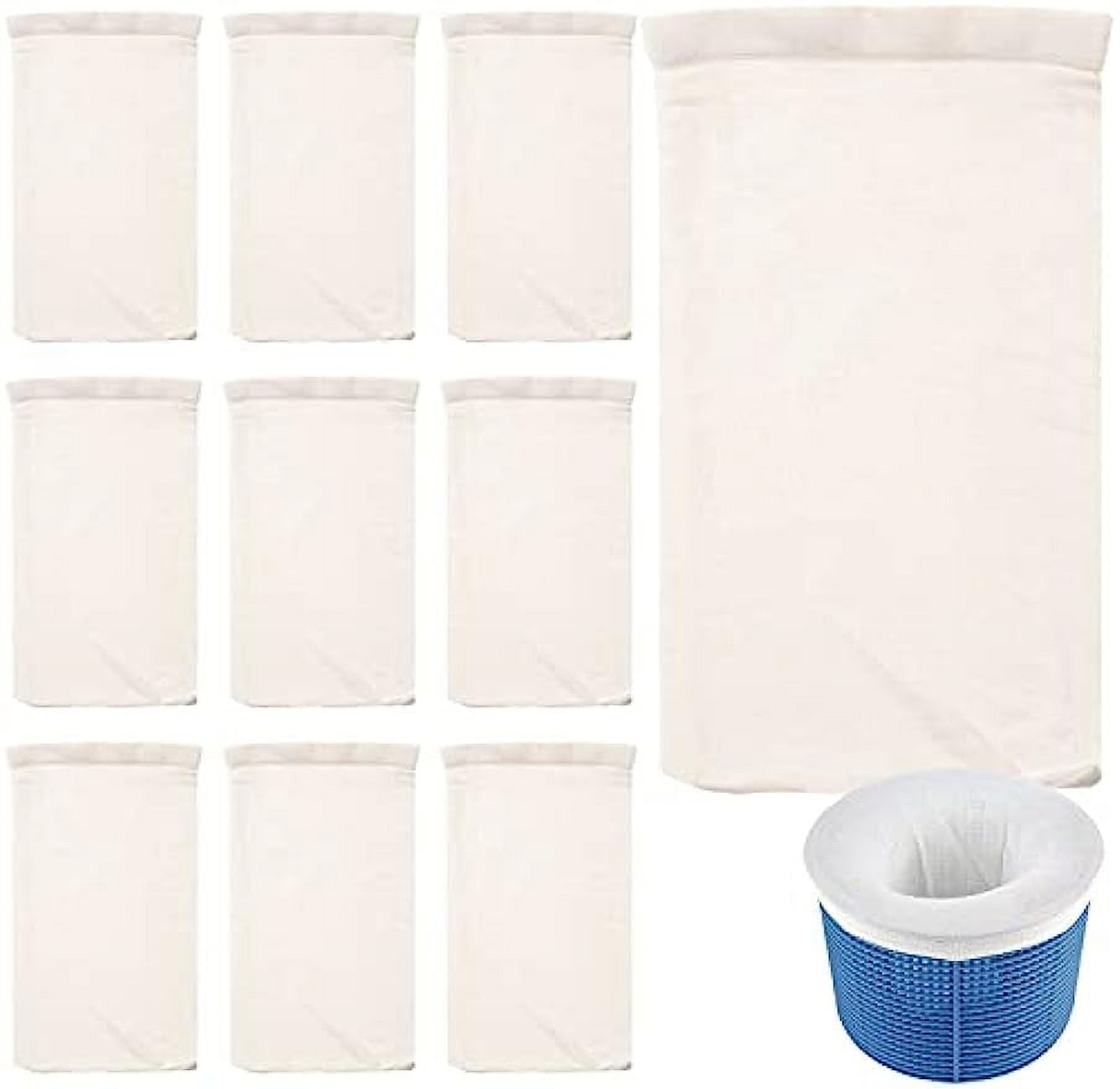 10Pack of Pool Skimmer Socks Excellent Savers for Filters, Baskets, and Skimmers The Ideal