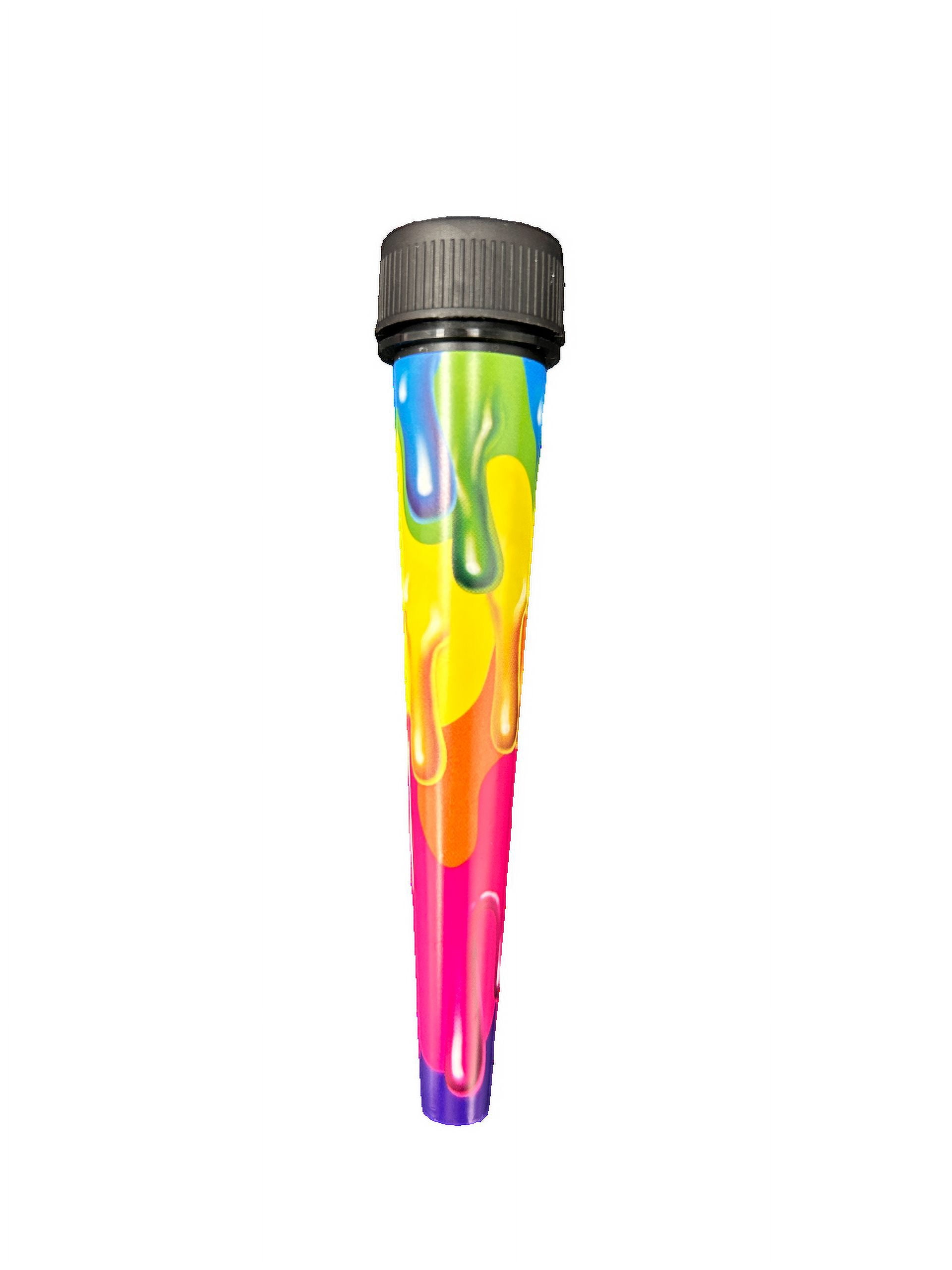 10 Pack Portable Airtight Storage Tube, Compact, Smell Proof Container for Travel, Outdoors, Daily Use, Durable Case with Stylish Assorted Designs, Keeps Small Items Fresh, Dry, Secure, Bulk