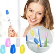 10-Pack Portable Toothbrush Head Covers, Universal Plastic Protective Cases for Manual & Electric Toothbrushes, Travel-Friendly Hygienic Storage Clips for Bathroom, Camping, Gym & Travel Use