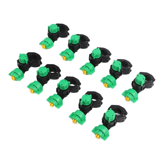 10-Pack Precision Agricultural Spray Nozzles For Tractors, Fine Atomizing, Compatible With 22mm Steel Pipes