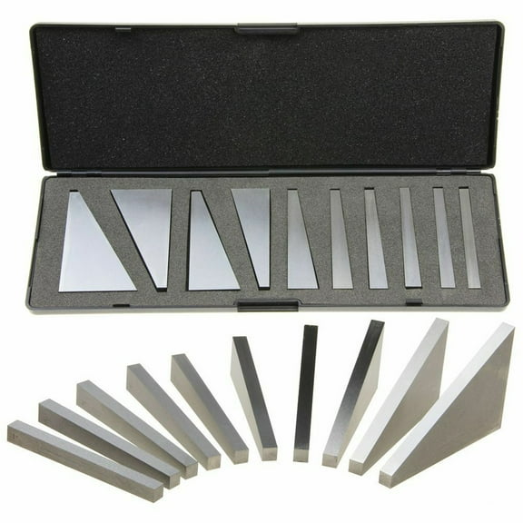 10 Pack Precision Angle Block Set Machinist Tools, 1 to 5 Degree & 5 to 30 Degree