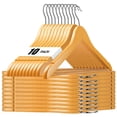 thumbnail image 1 of 10-Pack Premium Non-Slip Wooden Hangers with 360° Swivel Hook - Heavy Duty, Space-Saving, and Wrinkle-Free for Shirts, Suits, Dresses, and Jackets, 1 of 9