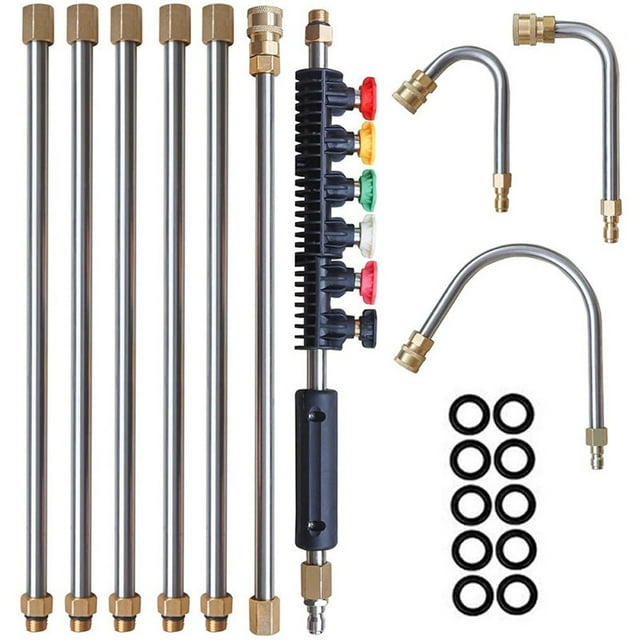 10 Pack Pressure Washer Extension Wand With 5 Nozzle Tips 4000 Psi