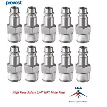 AMFLO 16-Piece 1/4" NPT High Flow Air Hose Coupler Fitting Assortment Set (#13-903)