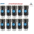thumbnail image 1 of 10 Pack Prevost ISI 061201 High Flow Safety Air Coupler 1/4" FNPT Prevo S1, 1 of 4