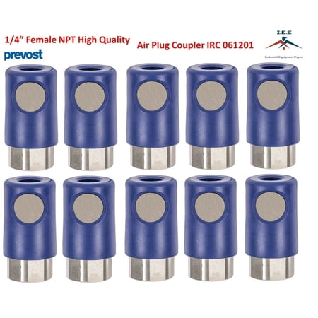 10 Pack Prevost Silver Air Plug Coupler IRC061201 1/4" FNPT High Quality Prevost
