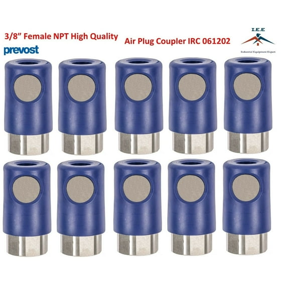 10 Pack Prevost Silver Air Plug Coupler IRC061202 3/8" FNPT High Quality Prevost