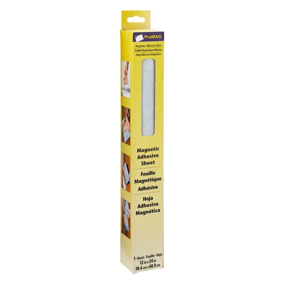 ProMAG 12" x 24" Magnetic Adhesive Sheet, 10 Pack