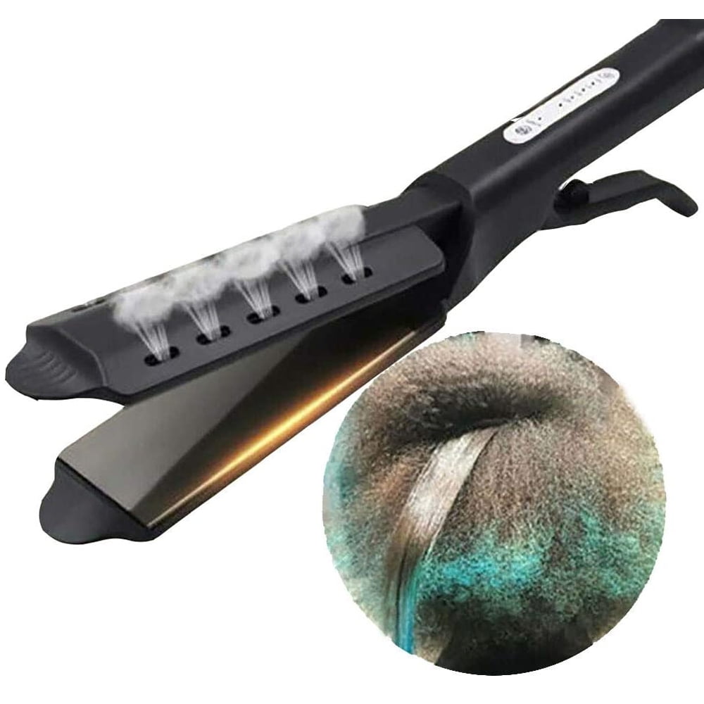 Professional Steam Hair Straightener Ceramic Tourmaline Ionic Flat Iron