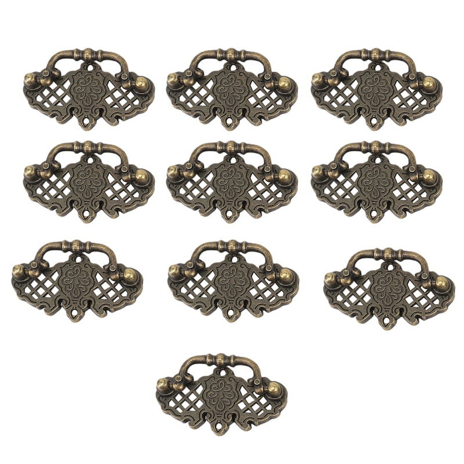 10 Pack Pull Drawer Handles Bedroom Dresser Knobs Antique