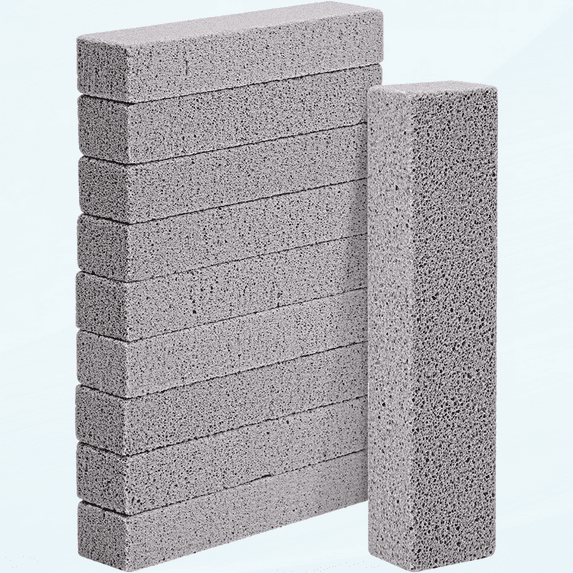 10 Pack Pumice Stones for Toilet Cleaning Bowl Stick,Pumice Scouring Pad Pumice Stick Cleaner for Cleaning Toilet, Bathtubs, Kitchen Sink, Grill, Household (5.9 x 1.4 x 0.9 Inches)