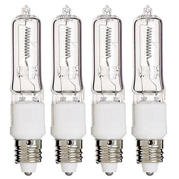 (10 Pack) Q50CL/MC - 50 Watt JD T4 E11 Mini Candelabra Base 120V Clear Lig...