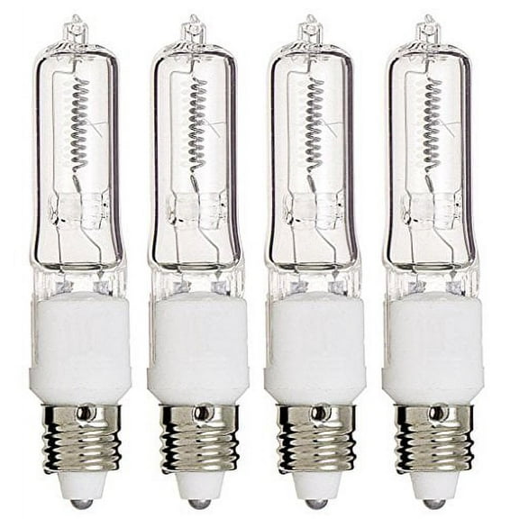 (10 Pack) Q75CL/MC - 75 Watt JD T4 E11 Mini Candelabra Base 120V Clear Lig...