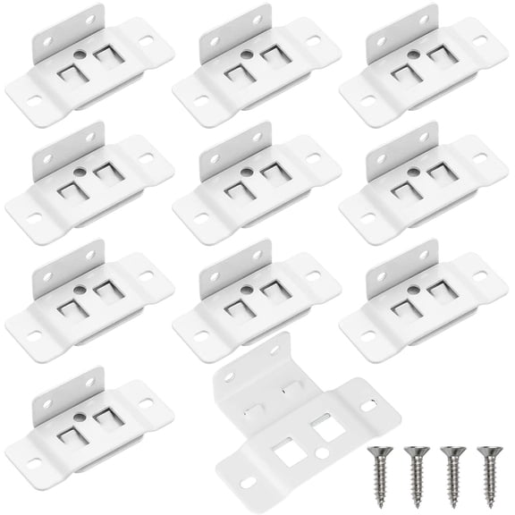 10 Pack Quick Fitting Furniture Joint Bracket, Duty Corner Brace Joint Right Angle Bracket, Stainless Steel Furniture Corner Connectors with Screws for Drawers, Cabinets, Tables, and Chairs (RL)