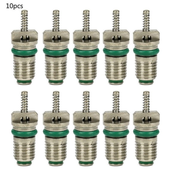 10 Pack R134A Car AC Valve Cores Heat Resistant Assortment