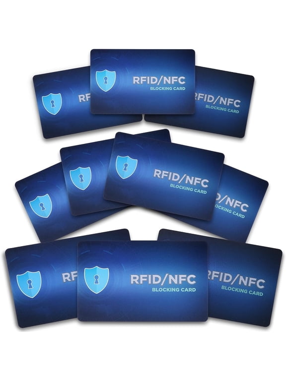 10 Pack RFID Blocking Card Entire Wallet Protection, Slim Design