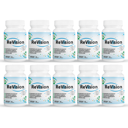 10 Pack ReVision Advanced Vision Supplement Supports Eye Health 60 Capsules x10