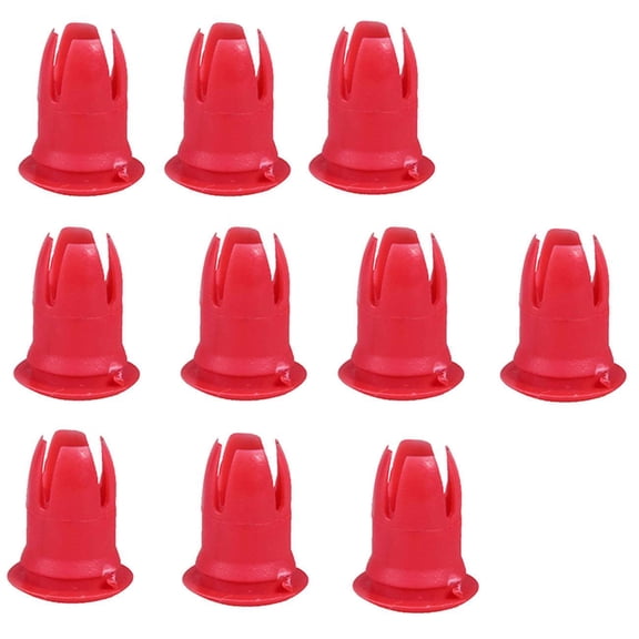 10-Pack Red Moulding Clips for Automotive Fastening-10 PCS Moulding Clips