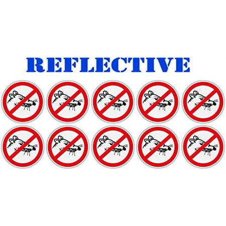10 Pack | Reflective No Rats No Ball Licking Union Decal Labor Scabs Rat Hard Hat Helmet Decal Label | Lunch box, Tool box, Locker, Phone Decal Sticker | 2 x 2 inches Each Decal (No Rats)