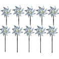 thumbnail image 1 of 10 Pack Reflective Pinwheels for Yard and Garden,Scare Birds Away for Garden Decor,Bird Scare Devices Deterrent to Scare Birds,Keep Birds Away (Assembly Required), 1 of 8