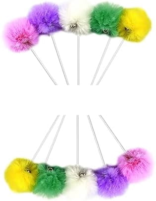 10-Pack Replaceable Cat Dangling Toy with Bell, Cat Scratching Post Tree Tower Replacement Attachment Ball Toy