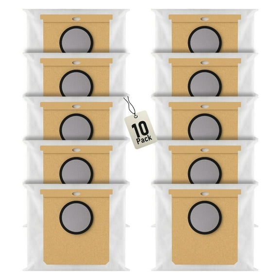 10 Pack Replacement Dust Bags for Eufy L50, L60 Series with Self-Empty Station Vacuum Dust Bags 2.5L