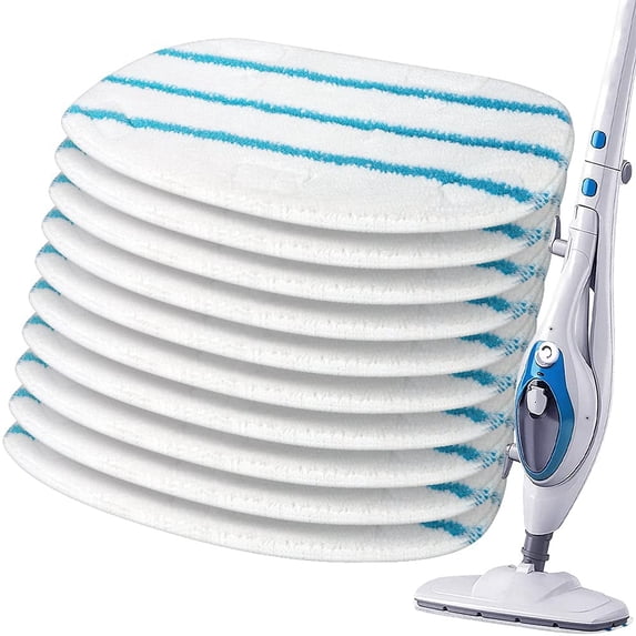10 Pack Replacement Steam Mop Pads Compatible PurSteam PurSteam Steam Mop Cleaner ThermaPro 10-in-1