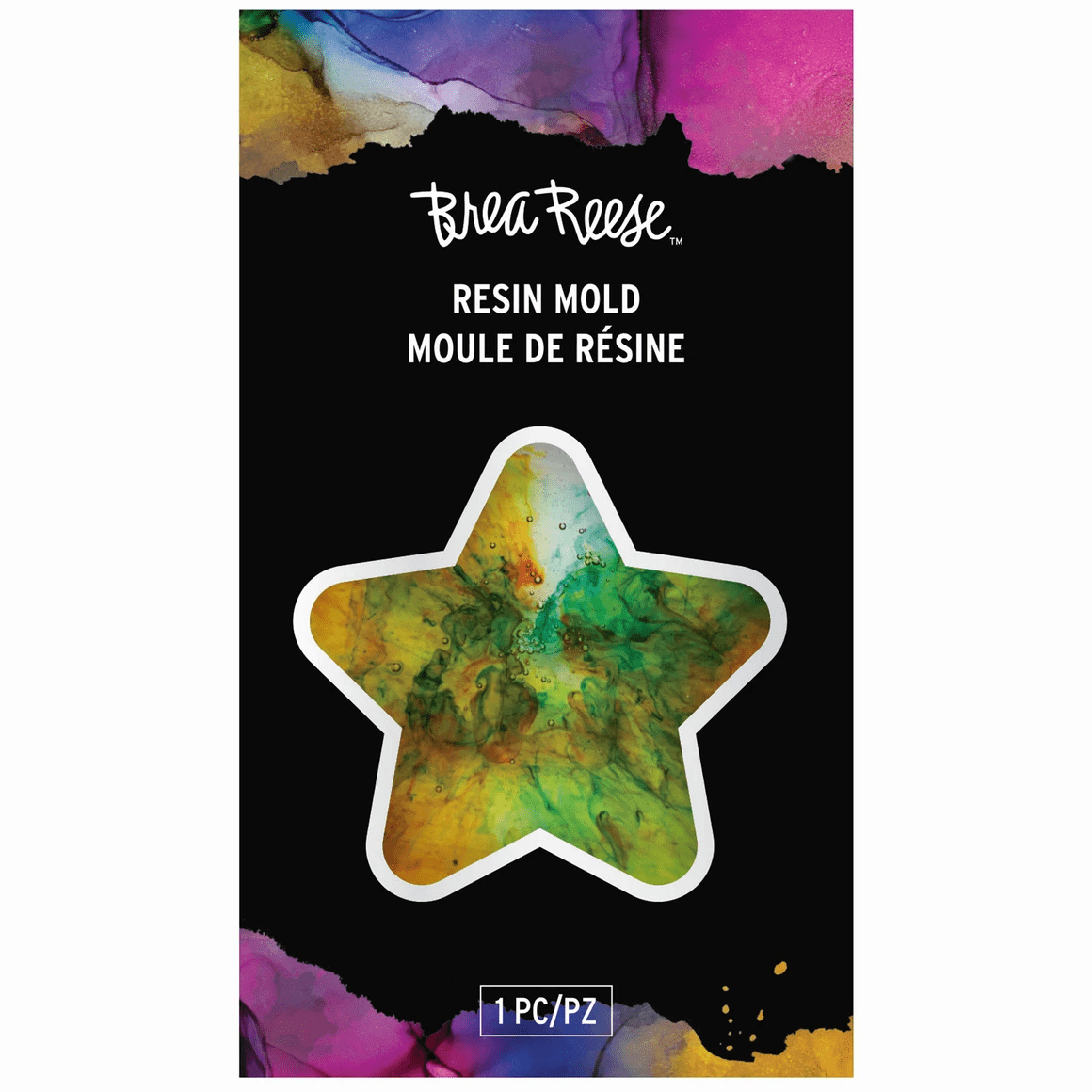 10 Pack Resin Mold Star, Flexible Silicone Star Mold for DIY Resin Crafts, Jewelry, Ornaments, Pendants, Compatible with Epoxy, UV Resin, Easy Release, Perfect for Alcohol Inks, Dried Leaves, Bulk