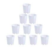 10 Pack Resin Succulent Flower Pots, Mini Decorative Planters for Desk Home Garden Windowsill, Durable Small Plant Containers for Cactus Bonsai Indoor Outdoor Home Decoration Gardening Supplies