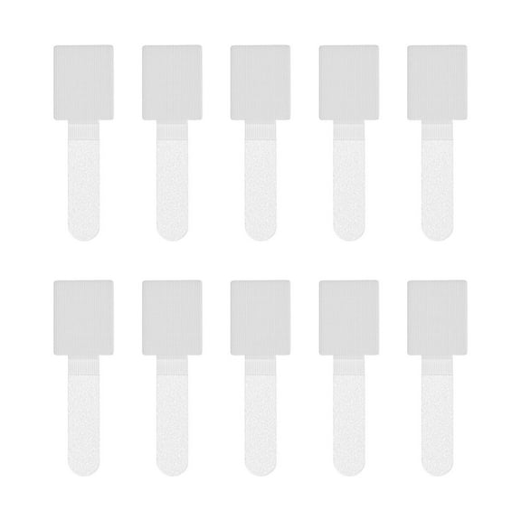 10 Pack Reusable Adjustable Hook and Loop Straps for Organizing Wires and Cords Under Desk 10PCS