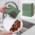 thumbnail image 1 of 10-Pack Reusable Microfiber Cleaning Cloths – Ultra-Absorbent, Scratch-Free, Versatile Kitchen & Car Wipes for Glass, Electronics, and Household Surfaces Green, 1 of 6