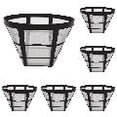 thumbnail image 1 of 10-Pack Reusable Stainless Steel Mesh Coffee Filters with Black Rim - Eco-Friendly, Fits Most Standard Drip Coffee Makers, Precise Dimensions, Optimal Filtration, Easy to Clean & Maintain, 1 of 3