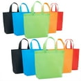10 Pack Reusable Tote Bags with Handles for Shopping, Bulk Cloth Bags