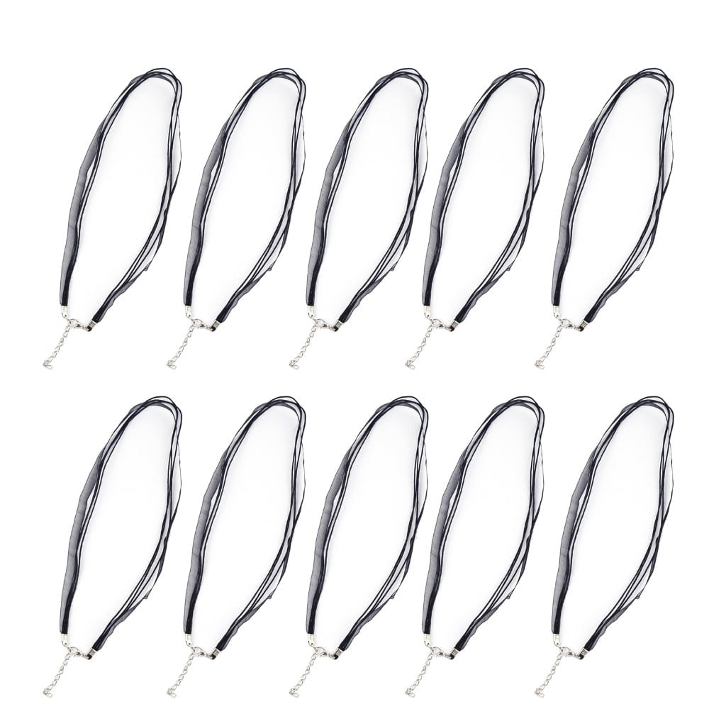 10 Pack Ribbon Cords Adjustable Knots Necklace Rope Jewelry Making