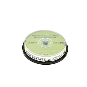 10 Pack Ritek BD-R DL 50GB 4X Archival Grade Blank Disc Certified by ADTC Japan