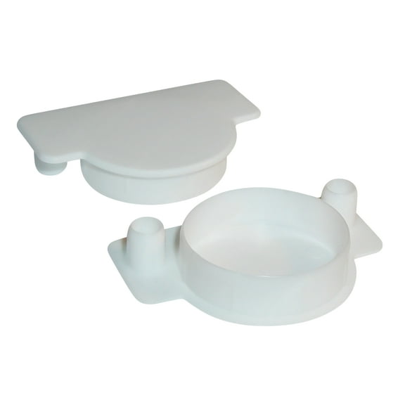 10 Pack Rok Hardware 35mm (1-3/8") Plastic Hole Plug for Hinge and Dowel Holes, White