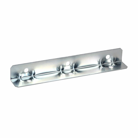 10 Pack Rok Hardware 5-1/2" Heavy Duty Metal Corner Bracket Right Angle Structural Brace, 18 Gauge, Zinc Finish