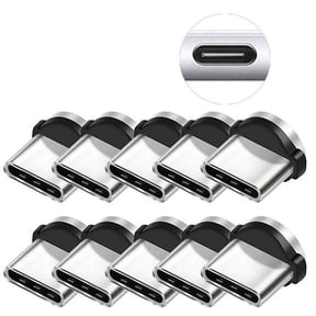 10 Pack Round Magnetic Data Cable Connector 8-Pin Type-C Fast Charging Mobile Phone Magnetic Charger Connector [DB]