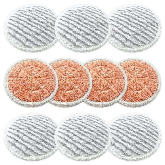 10-Pack S7000 Replacement Steam Mop Pads,Compatible with Shark S7001 S7000AMZ, S7000 S7001TGT S7201 S7005 S7020 S8001 S8201 Series Steam Mop Pads,Steam & Scrub All-in-One Scrubbing Mop Pads