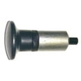 thumbnail image 1 of (10 Pack) SBDs 'POP' Pull Pin 1" Diameter x 1-1/2" Length Weld ON Steel Barrel | 1/2" Diameter Spring Loaded Steel Plunger | Jumbo Round Hard Plastic Knob | Knurled Round Nut., 1 of 1