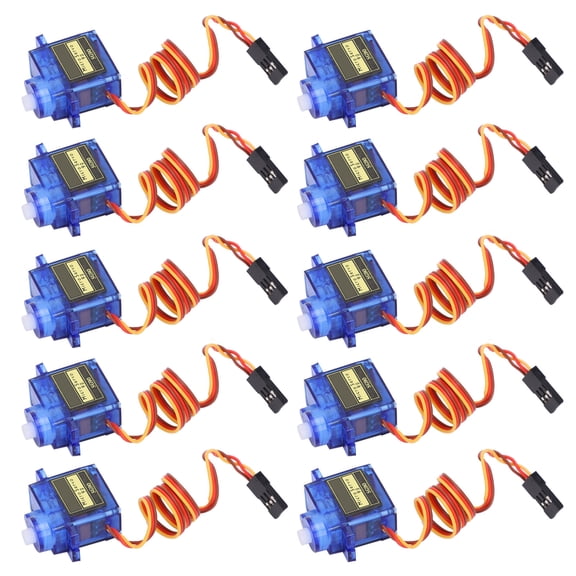 10 Pack SG90 Micro Servo Motors for RC Fixed Wing Aircraft Model Airplane DIY Robotics