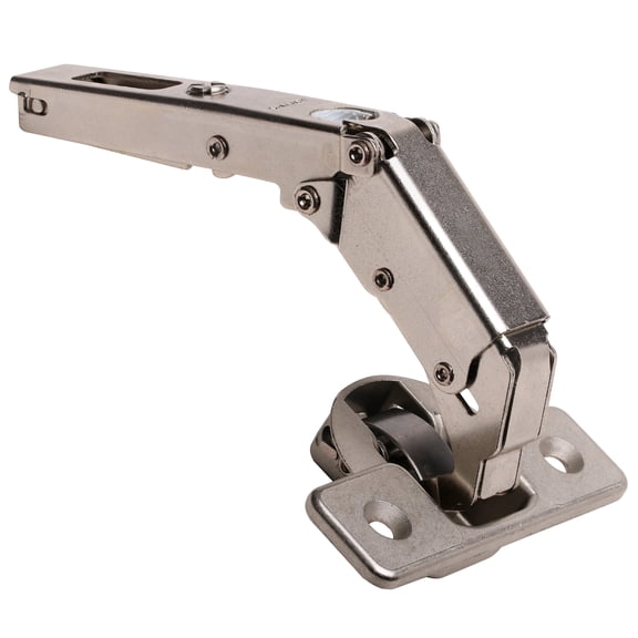 10 Pack Salice Pie-Cut Corner 65 degree Opening Self Close Hinge, Wood Screws, Nickel-Plated