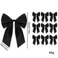 thumbnail image 1 of 10 Pack Satin Ribbon Bows, Large Pre Tied Craft Bows, 8 Inch Fabric Embellishments for Gift Wrap Wreaths Chairs Parties and DIY Decor, Coordinated Decorative Bow Set, 1 of 7
