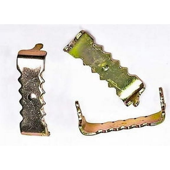 10 Pack Sawtooth Hangers No Nail Brass Plated Steel - Pro Quality