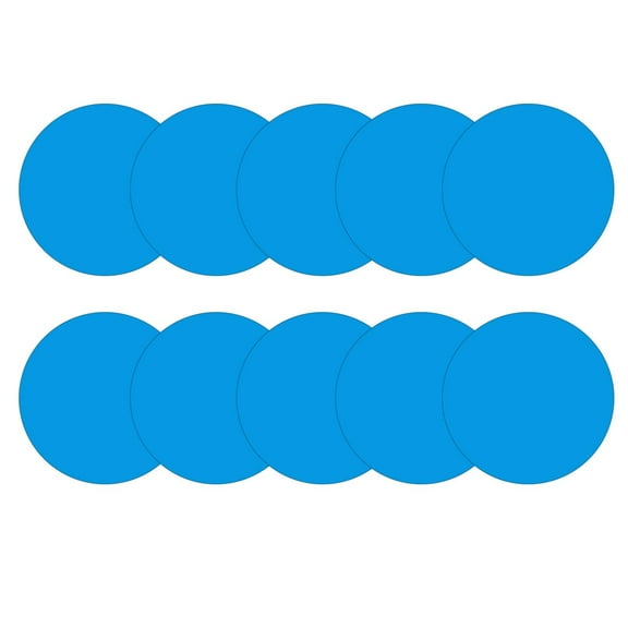 10 Pack Self-Adhesive Pool Patches, Round Waterproof Vinyl Repair Kit, Underwater Liner Fix for Inflatable and Above Ground Pools, Instant Bond