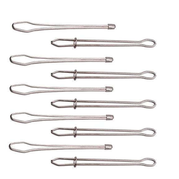10 Pack Sewing Elastic Waistband Threader, DIY Fabric Belt Guide Clip, Elastic Band Pulling Needle Tool for Clothing Waistband and Drawstring Replacement