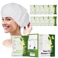 thumbnail image 1 of 10 Pack Shampoo Caps No Need Rinse, Waterless Cap Hair Wash for Bedridden Patients Elderly Post Surgery, Hospital, Camping，Rinse Free Easy to Carry (Need 130ML Water), 1 of 5