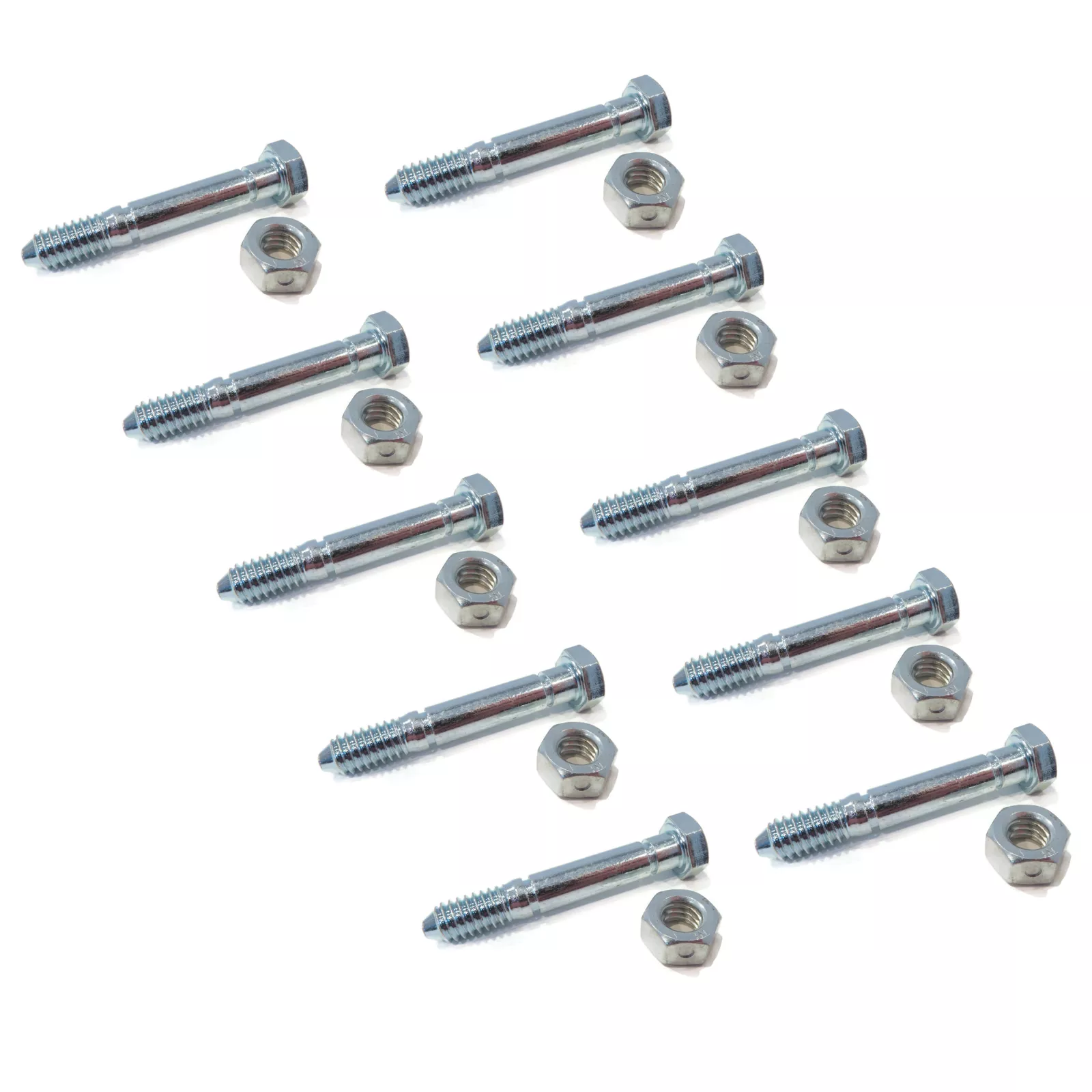 4 Spille Di Taglio Con Bulloni E Dadi Per Soffianeve Ariens 52100100 - 2 X 5/16, Compatibili - Foto 2