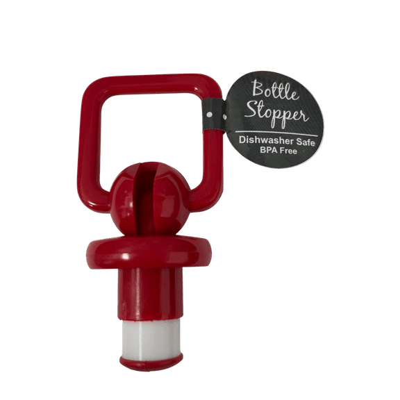 10 Pack Silicone Bottle Stopper, Keeps Wine Fresh, Sealed, BPA-Free, Dishwasher Safe, Easy to Use, Efficiently Preserves Bottle’s Contents, Durable, Wine Accessory for Home, Bar, Bulk, Red